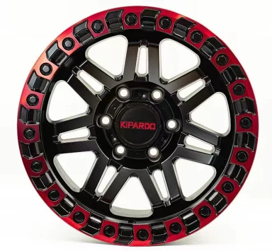 Kipardo 17X9 20X9 17 Polegadas 6X139.7 5X127 6X135 Rodas de caminhão offroad de alumínio fundido de baixa pressão para captadores