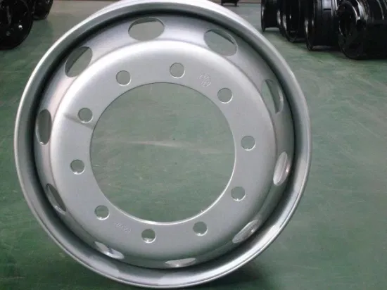 Tubo universal do equipamento de construção do caminhão de mineração resistente ou roda de aço da borda do pneu da roda do pneu sem câmara