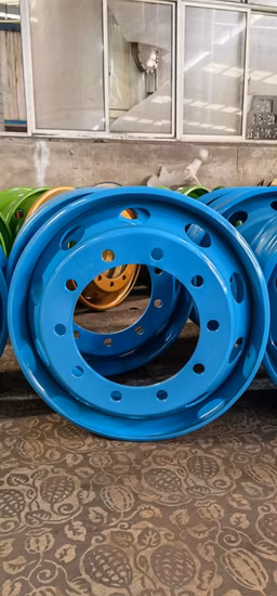 Tubo universal do equipamento de construção do caminhão de mineração resistente ou roda de aço da borda do pneu da roda do pneu sem câmara